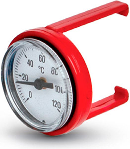 Термометр для коллектора красный